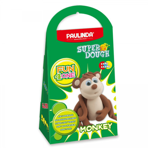 Пластилин Paulinda Super Dough Fun4one Обезьяна PL-1566