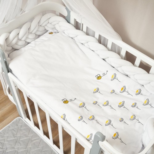 Детское постельное белье в кроватку Twins Ромашка Белый 3056-TR01