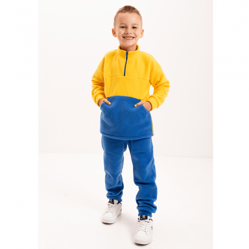 Флисовый костюм для мальчика Vidoli Желтый/Голубой от 3 до 3.5 лет B-22668W_blue+yellow