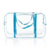 Прозрачная сумка в роддом XL Сумочка 55х34х18 см Голубой 3xl2