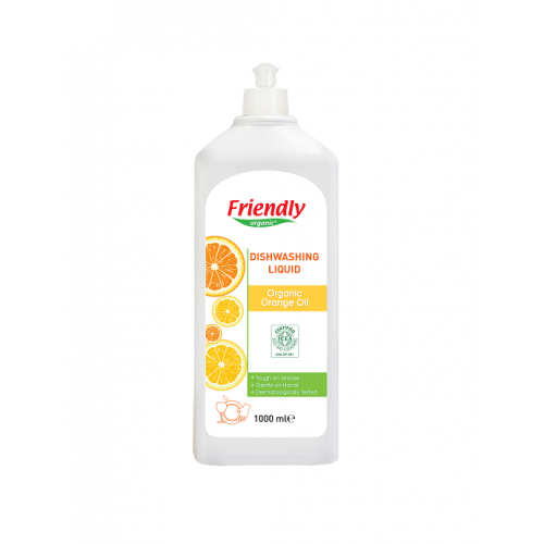 Средство для мытья посуды Friendly Organic Dishwashing Liquid Orange Oil на основе апельсинового масла 1000 мл FR0638