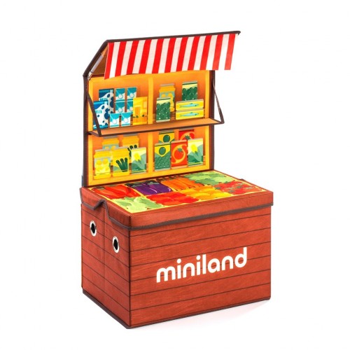 Игровой набор Miniland Market Box Рыночный киоск 97099