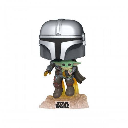 Игровая фигурка Funko POP! Mandalorian Мандалорец, летящий с малышом 50959