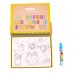 Водная раскраска книжечка для детей Baby Team Паровозик с буквами 9030 