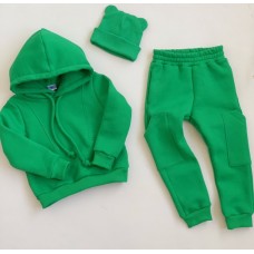 Детский спортивный костюм трехнитка My Little Fish Мозаика 3-6 лет Зеленый 792