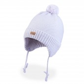 Зимняя шапка детская Tutu 1 - 4 лет Вязка Серый 3-005738