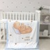 Детское постельное белье в кроватку Маленькая Соня Happy Baby Мальчик Белый/Голубой 035007