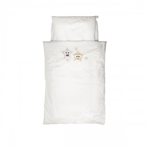 Детское постельное белье в кроватку Twins Eco Stars Белый 3090-TS-01