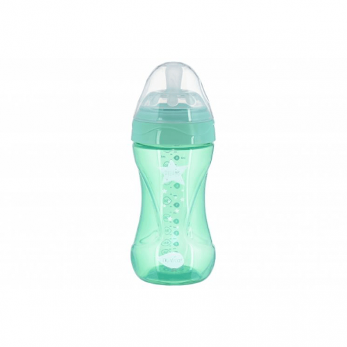 Антиколиковая бутылочка для кормления Nuvita Mimic Cool 250 мл от 3 месяцев Зеленый NV6032GREEN