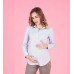 Рубашка для беременных To Be Голубой горошек 1308224