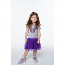 Детское платье для девочки Vidoli от 6 до 8 лет Серый G-21875S