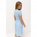 Летнее платье для беременных и кормящих Юла Мама Gwinnett Голубой/Молочный DR-24.013