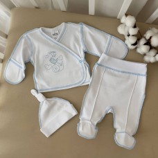 Набор одежды для новорожденных BetiS Равлик-2 Интерлок Белый/Голубой 27078157