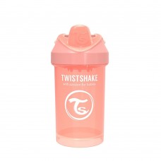 Чашка непроливайка Twistshake 8+ мес Персиковый 300 мл 78320