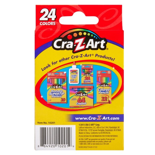 Восковые карандаши для рисования Cra-Z-Art 24 шт 10201CRA