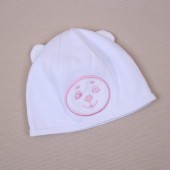 Демисезонная шапочка для новорожденных Бетис Мишка 3-6 мес Белый 27688260