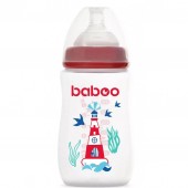 Бутылочка для кормления Baboo Sealife Морской маяк 3+ мес 250 мл Красный 90406