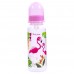 Бутылочка для кормления с силиконовой соской Baby Team Фламинго 250 мл Розовый 1410 