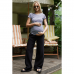 Летние брюки для беременных To Be Лен Черный 4247711