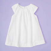 Платье для девочки с коротким рукавом Krako Белый от 7 до 8 лет 4045D21