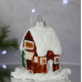 Елочная игрушка Santa Shop Засніжений будиночок Коричневый 7 см 4820001165500