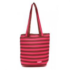 Женская сумка летняя Zipit Premium Tote Beach Fuchsia & Deep Brown Розовый/Коричневый ZBN-1