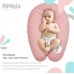 Подушка для беременных и кормящих Papaella 30x190 см Горошек Пудровый 8-31885