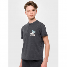 Детская футболка для мальчика Smil Глубины океана Серый 12-13 лет 110627-1
