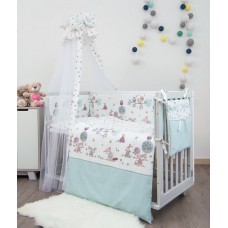 Комплект постельного белья Twins Sweet Forest SW-011 Мятный 8 предметов