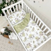 Детское постельное белье в кроватку Маленькая Соня Baby Mix Хлопок Зеленый 0391414