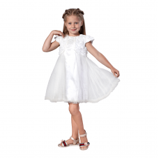 Нарядное платье на девочку Piccolo Молочный 4-6 лет Золушка