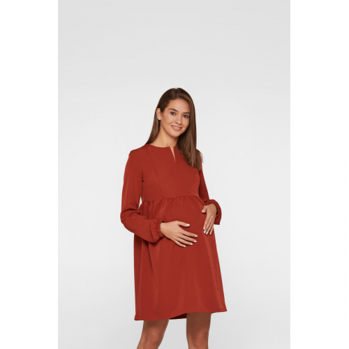 Платье для беременных и кормящих Lullababe Genoa Терракотовый LB05GN132