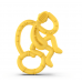 Игрушка-прорезыватель Matchistick Monkey Танцующая обезьянка, 14 см, желтый