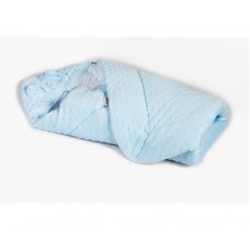 Конверт одеяло для новорожденных Twins Minky Ушки 80х80 см Голубой 9013-TV-04