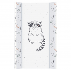 Пеленальная доска для новорожденных Cebababy Retro Autumn Raccoon Белый/Серый 50х80 см W-212-123-636