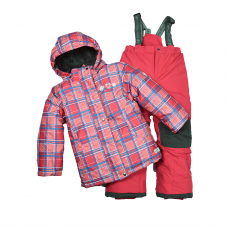 Зимний костюм детский куртка и полукомбинезон Perlimpinpin Коралловый от 7 до 9 лет VH236A