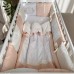 Детское постельное белье с балдахином и бортики в кроватку Маленькая Соня Royal крем Кремовый 016035
