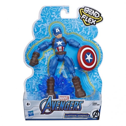 Игровая фигурка Hasbro Marvel Мстители Бенди Avn Bend And Flex Captain America 15 см E7377_E7869