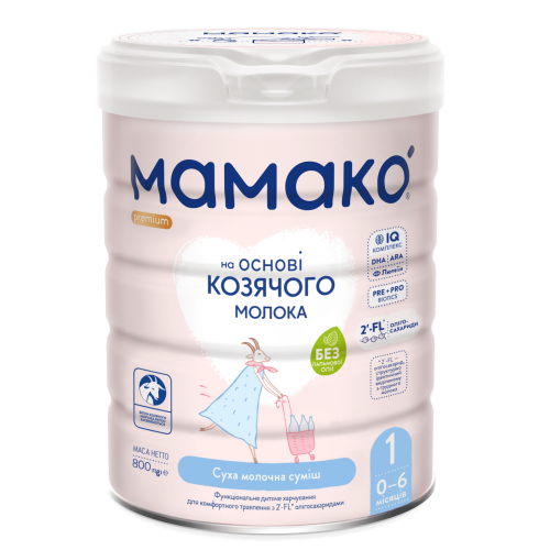 Детская смесь на основе козьего молока Mamako Premium 1 0-6 мес 800 г 1105305