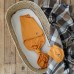 Евро пеленка кокон на липучках и шапка для новорожденных Magbaby Каспер безразмерная Горчичный 103401
