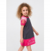 Платье детское Smil Розовый цитрус Серый/Малиновый 4-6 лет 120326