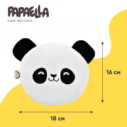 Детская подушка грелка Papaella WarmMe Панда 18x18 см Белый 8-33270