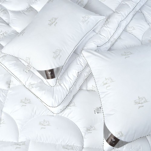 Всесезонное одеяло евро двуспальное Ideia Super Soft Classic 200х220 см Белый 8-11790