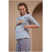 Домашний костюм для беременных и кормящих Dianora в клетку Серый 2190 1564 2178 1222