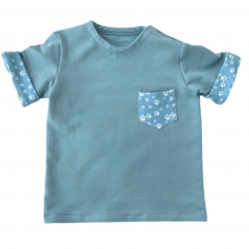 Детская футболка из трикотажа Embrace Голубой от 2 до 5.5 лет tshirt001_92