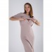 Летнее платье для беременных и кормящих Dianora Трикотаж рубчик Бежевый 2331 1285