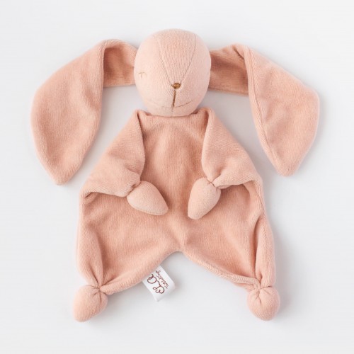 Комфортер игрушка для сна ELA Textile&Toys Зайчик Пудровый K001PUDRA