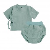 Набор одежды для новорожденных Minikin Бон Вояж 0 - 3 мес Муслин Бирюзовый 223114