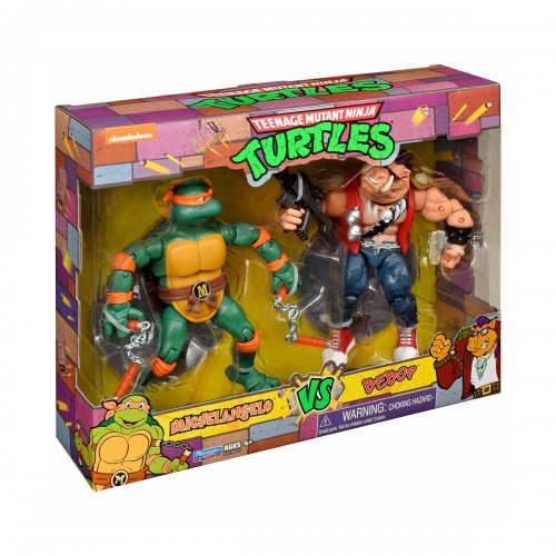 Игровой набор черепашки-ниндзя TMNT Микеланджело против Бибопа 81277