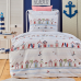 Постельное белье для подростков Nautica Home Beach House Белый/Пудровый 160х220 svt-2000022305297